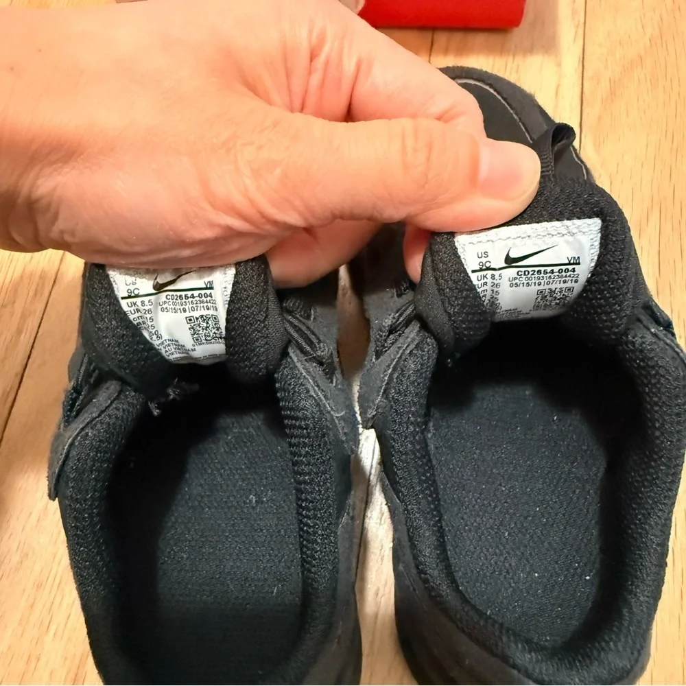 Nike Air Max 270 RT Black Toddler Sneakers Size 9c